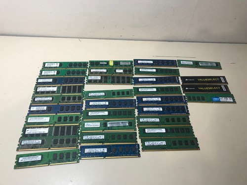 40 x Mixed Sticks of DDR2, DDR3 + DDR4 PC Desktop Ram - Job Lot brands, 2,4,8gb