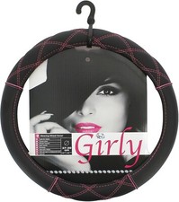 Black Pink Steering Wheel Cover Girl Car Accessories Y2k Inspired