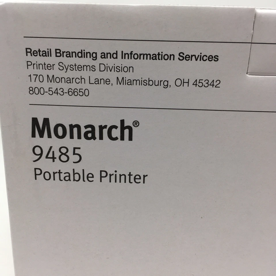 NEW Avery Dennison Monarch 9485 Portable Printer Label Bluetooth USB Serial - Image 3 of 4