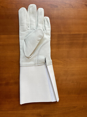 Beginner Leather Padded Foil Epee Fencing Glove Elastic Adjustable