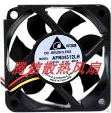 Delta AFB04512LB DC12V 0.11A 4515 3-wire double ball cooling fan