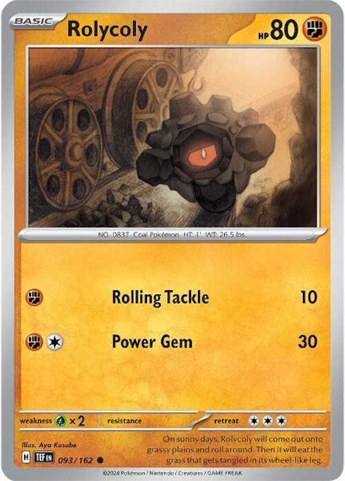 Rolycoly 093/162 SV05: Temporal Forces - 1 of 1