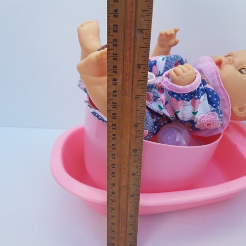 CITITOY Baby Doll W/ Sleepy Eyes 12” Drink & Wet+ Baby Born Accessories 1989 - Picture 20 of 21