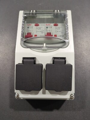 QJC Waterproof Power Outlet Box, IP66, Eco-Friendly PC Flame-Retardant DZ47LE-63