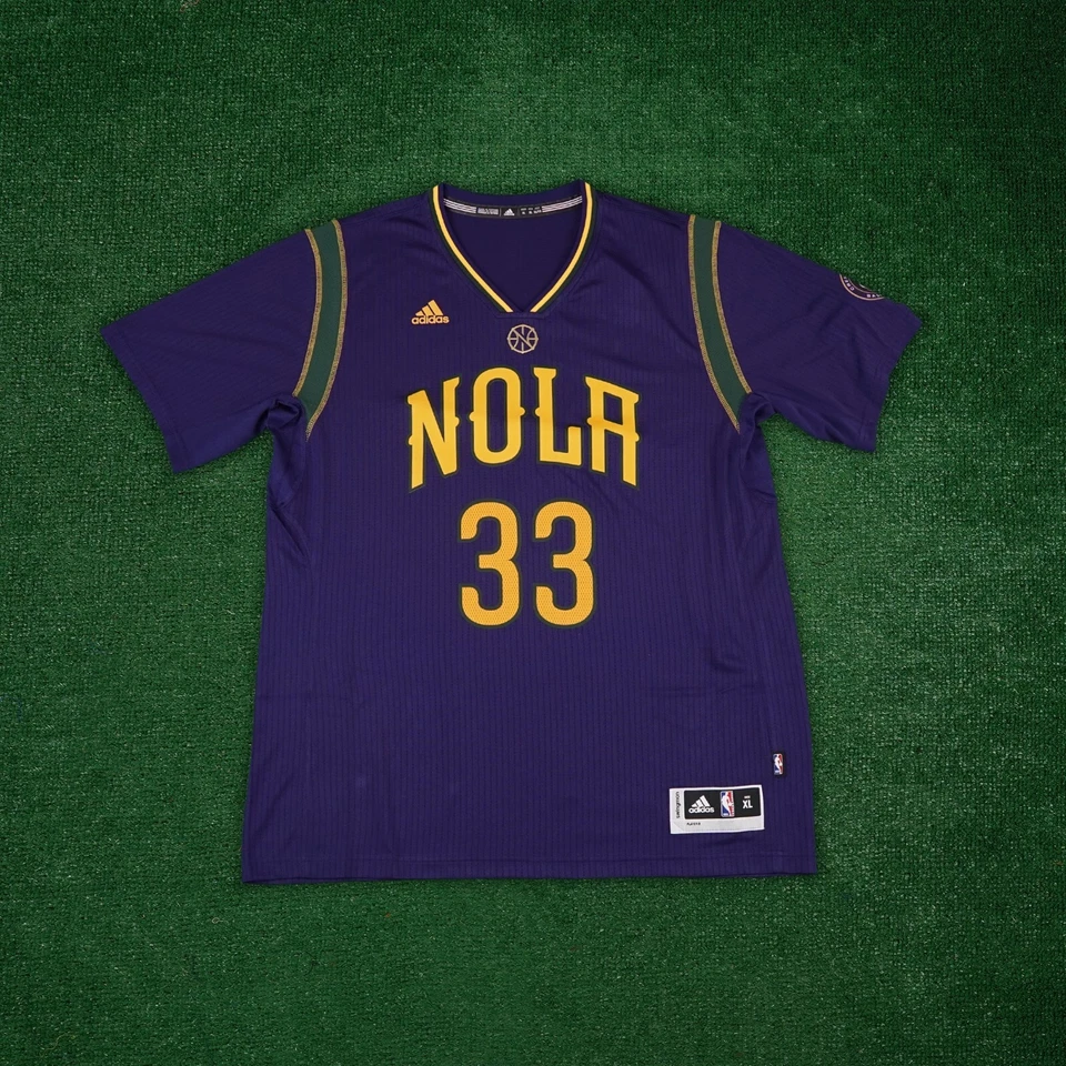 Camiseta deportiva para hombre Ryan Anderson New Orleans Pelicans NBA Adidas púrpura Swingman Foto 2 de 4