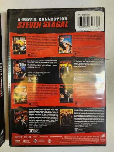 Steven Seagal: 8-Filmsammlung (DVD, 2017, 4-Disc-Set, MIT SLIPCOVER) NEU - Bild 6 von 7