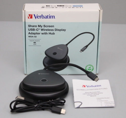 Verbatim Share My Screen USB-C Wireless Display Adapter 4K HDMI mit Hub WDA-02 - Bild 3 von 5