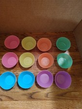 Cupcake Liners Reusable Silicone Baking Cups Non-Stick Muffin Mold Set of 12