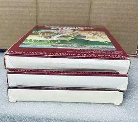 SEARS 3 GAME LOT FOR INTELLIVISION; UTOPIA/NIGHT STALKER/TRIPLE ACTION CIB