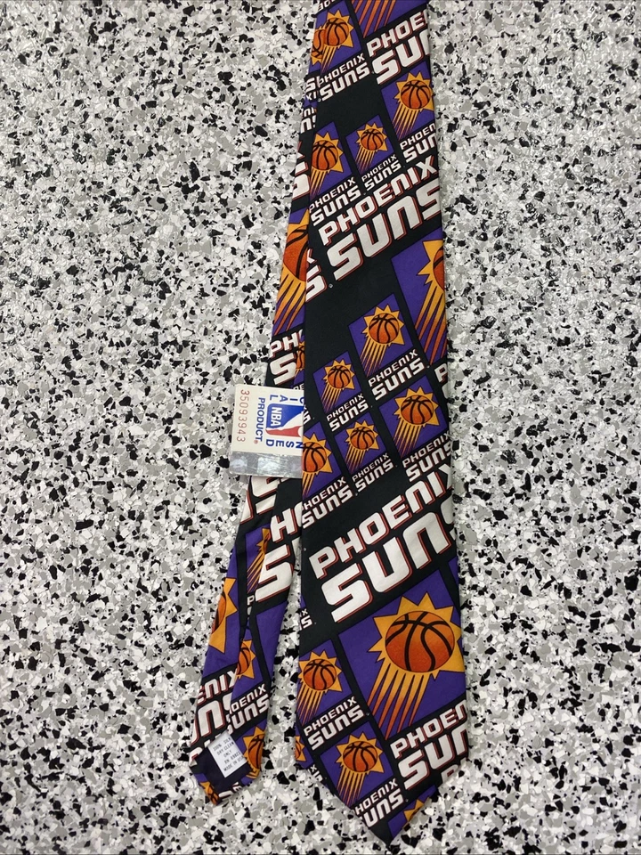 Corbata de Colección Phoenix Suns Baloncesto Deportes NBA Hecha en EE. UU. 100% Seda NUEVA Foto 2 de 3