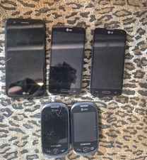 Lot of 5 Phones SAMSUNG AND LG Mobile Computer