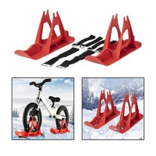 Winter Snow Sled Bike Ski Sledge Sledding Skiing Sleigh Sports Toboggan Red