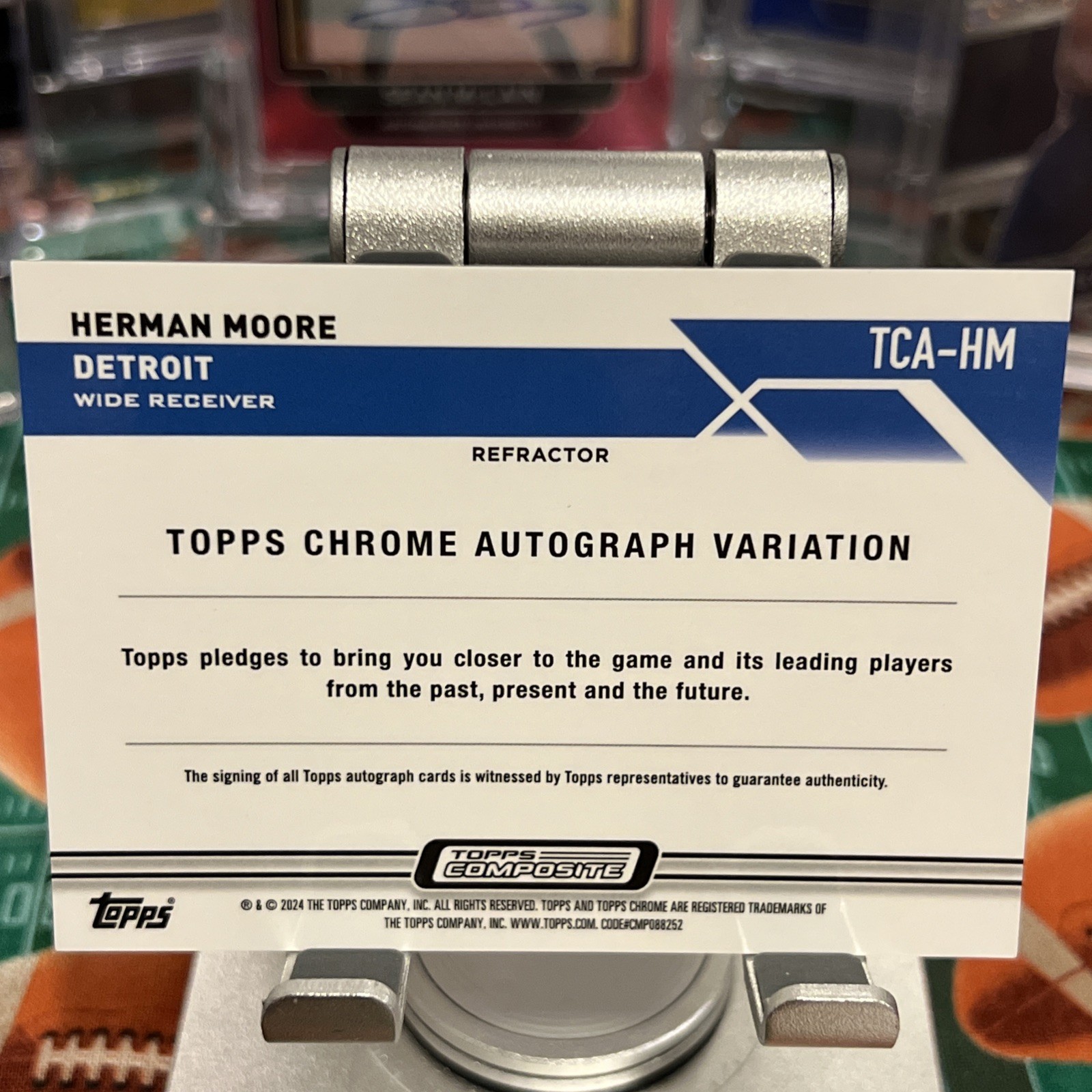 23 Topps Composite-Topps Chrome Auto Variation Refractor Herman Moore TCA-HM/299