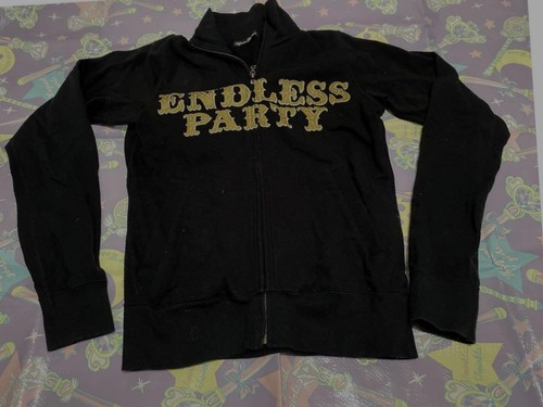 Hysteric Glamour "ENDLESS PARTY" Hoodie – Black – One Size - Picture 2 of 4