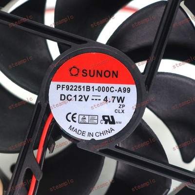   1PC PF92251B1-000C-A99 9225 9.2CM 12V 4.7W 2-wire Inverter Fan *hh