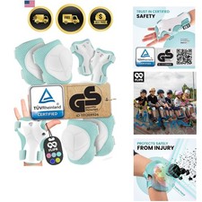 6pcs Complete Set 3-12 - Knee Pads Elbow Pads and Wrist Guards for Kids and T...