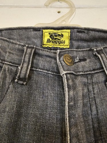 Draggin Jeans 34 Men Straight Leg Grey Denim Grey Washed Motorbike - Bild 5 von 10