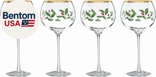 Drinkware, Holiday 4-Piece Wine Balloon Glass Set, Set of 4, 16 Oz Capacity, Mad