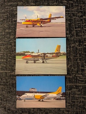 3 x AURIGNY AIR SERVICES TWIN OTTER G-BFGP G-BIMW SAAB SF340 G-SPROSSE