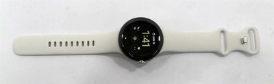 Google Pixel Watch 1 Polished Aluminum Active Band Smartwatch - White