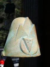 Paolo Soleri 10" Bronze Wind Bell - Heavy 2.5" Bell Bold Markings Rich Tone NEW