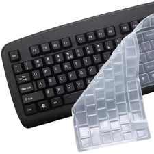 Ultra Thin Desktop PC Silicone Clear Keyboard Cover Skin With Keyboard Position