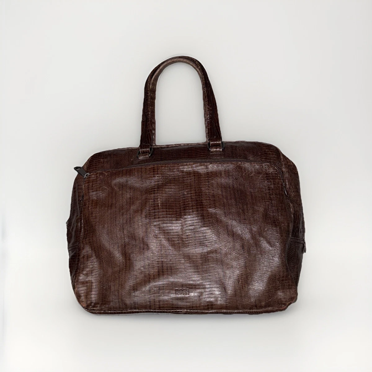 HUGO BOSS Brown Leather Bags for Men for sale | eBay