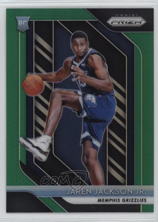 2018-19 Panini Prizm Green Prizm Jaren Jackson Jr #66 3tb