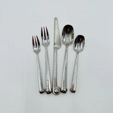 Retroneu BALLO Stainless 5 pc place setting Glossy Korea Retired Rounded Handle