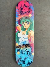 Lum Urusei Yatsura Skateboard Deck Signed 1/1 Spray Art JK Industries Anime Girl