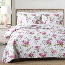 Boryard 2-Piece Twin Quilt Set, Lightweight Soft Full Size Quilt Bedspread