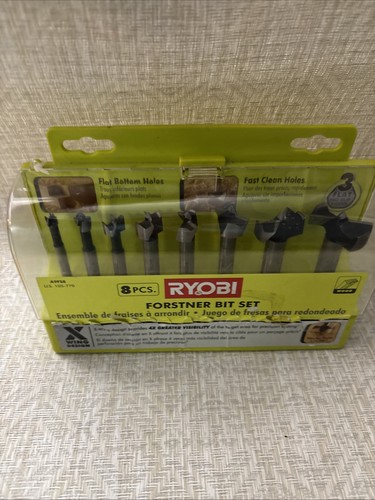 RYOBI FORSTNER BIT SET - 8 PIECE (A9FS8) New - Picture 2 of 2