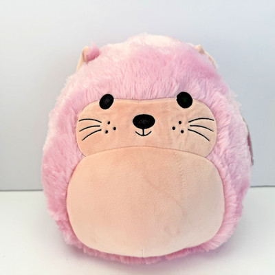 Squishmallows Kellytoy FuzzAMallow Anu the Sea Otter Pink 12  2023  Easter NWT