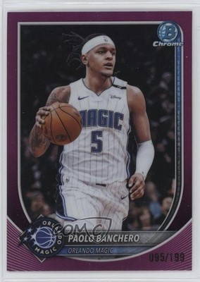 2025-26 Bowman Chrome Fuchsia Refractor 95/199 Paolo Banchero #BCV-94 0u8i