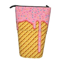 Ice Cream Kids Standing Pencil Case Girls Boys Telescopic Stationary Ice cream