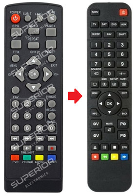 Ersatz Fernbedienung für Schwaiger DCR600HD Receiver