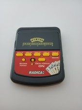 Radica Draw-Deuces-Bonus Poker Electronic Hand Held Game Model 2801 TESTED WORKS