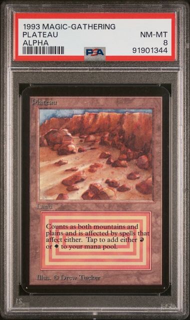 1993 Magic the Gathering Plateau Alpha [PSA8]