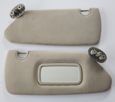 2005-2011 Dodge Dakota Beige Sun Visor Pair Driver Passenger Side LH RH OEM