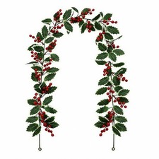 Christmas Garland Holiday Decorations Winter for Fireplace Mantel, Wall