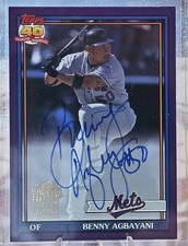 2021 Topps Archives Benny Agbayani Fan Favorites Autographs Purple #/150