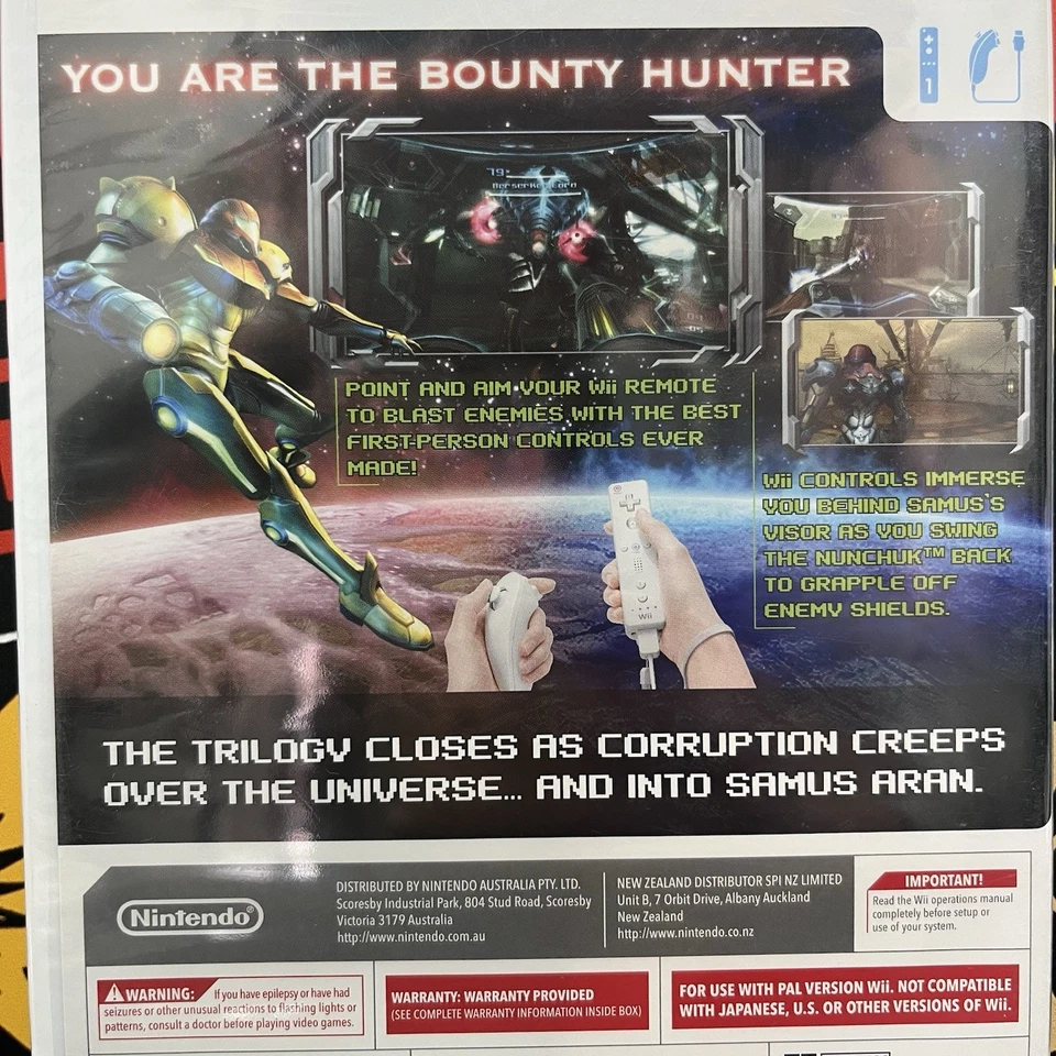 Metroid Prime 3: Corruption Nintendo Wii Wii U PAL FREE POSTAGE - Image 3 of 4