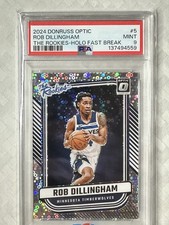PSA 2024 Optic Rob Dillingham- The  Rookies Holo Fast Break