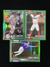 2026 Topps Series 1 Jose Caballero Adolis Garcia /99 Green Holo Foil Lot*3 QI95