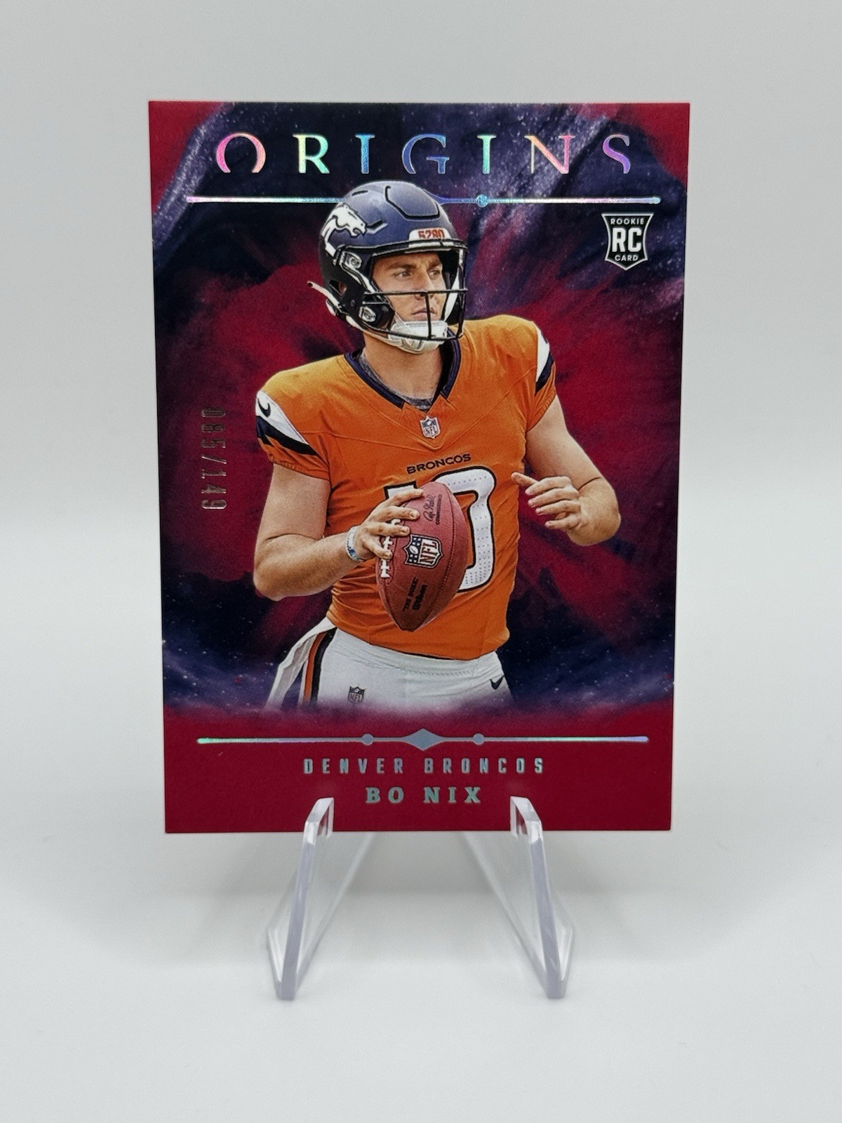 2024 Origins Bo Nix Rookie Red Rookie /149 #149 RC