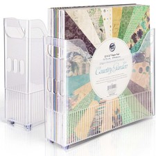 2 Pack 12x12 Scrapbook Paper Storage Organizer, Bin, 12 x 12 Paper, Craft