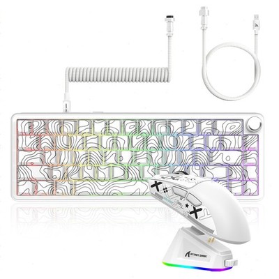ATTACK SHARK X65PRO HE & X11 Gaming Set Magnet-Tastatur RGB Ultralight Maus