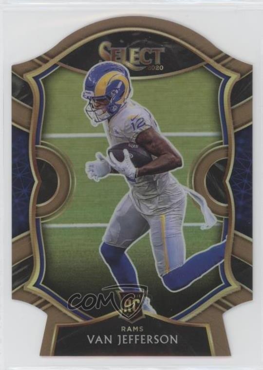 2020 Select Concourse Copper Prizm Die-Cut /355 Van Jefferson #71 Rookie RC 3h1