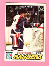 1977-78 O-Pee-Chee #136 Steve Vickers New York Rangers - See Pics