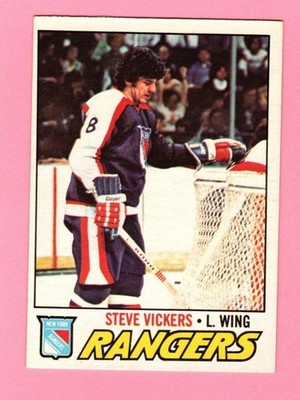 1977-78 O-Pee-Chee #136 Steve Vickers New York Rangers - See Pics